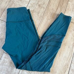 Lululemon Teal Mesh Leggings